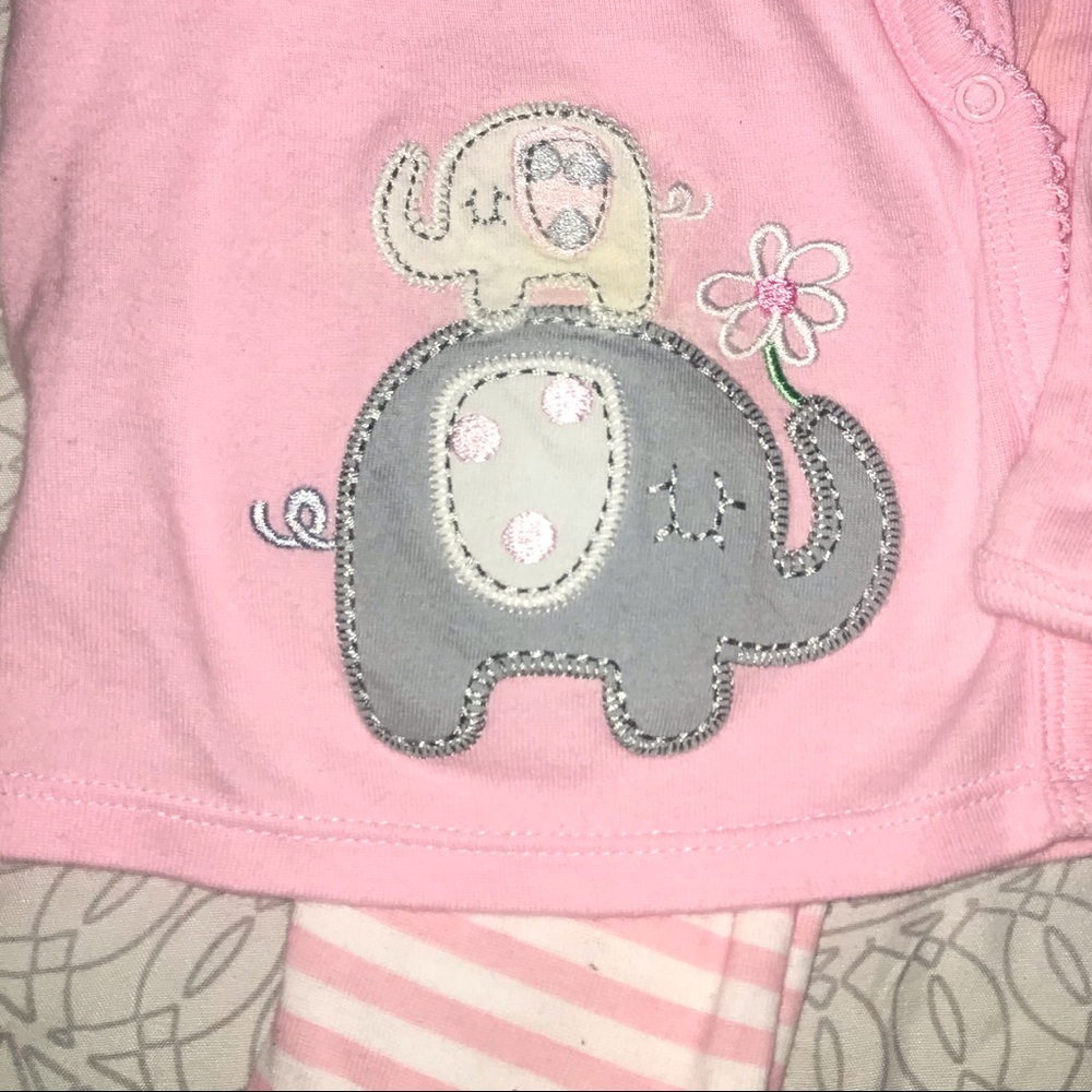 Carters pink Elephant outfit - Picture 3 of 4